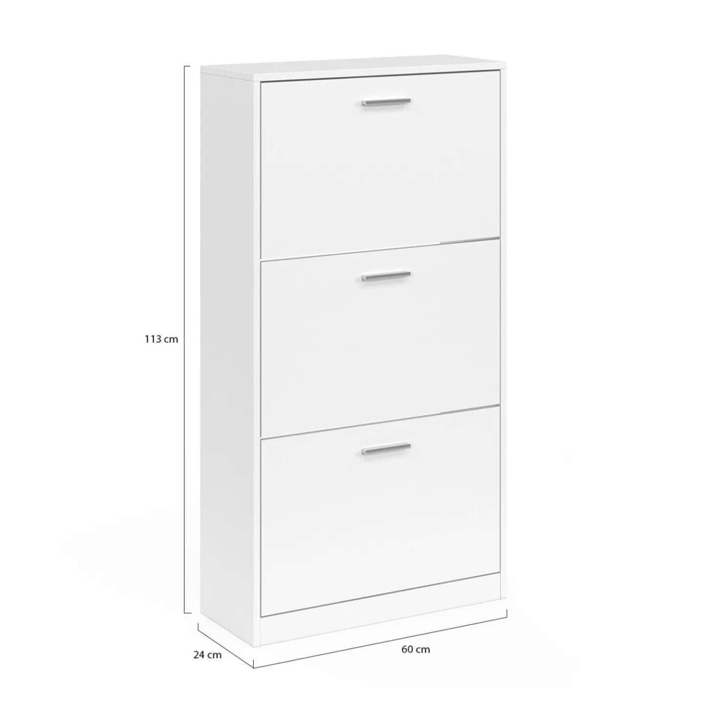 Meuble à chaussures blanc 3 portes*IDMarket Sale