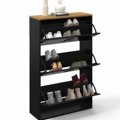 Meuble à chaussures industriel grande capacité 18 paires*IDMarket Clearance