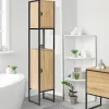 Meuble colonne salle de bain style industriel*IDMarket Online