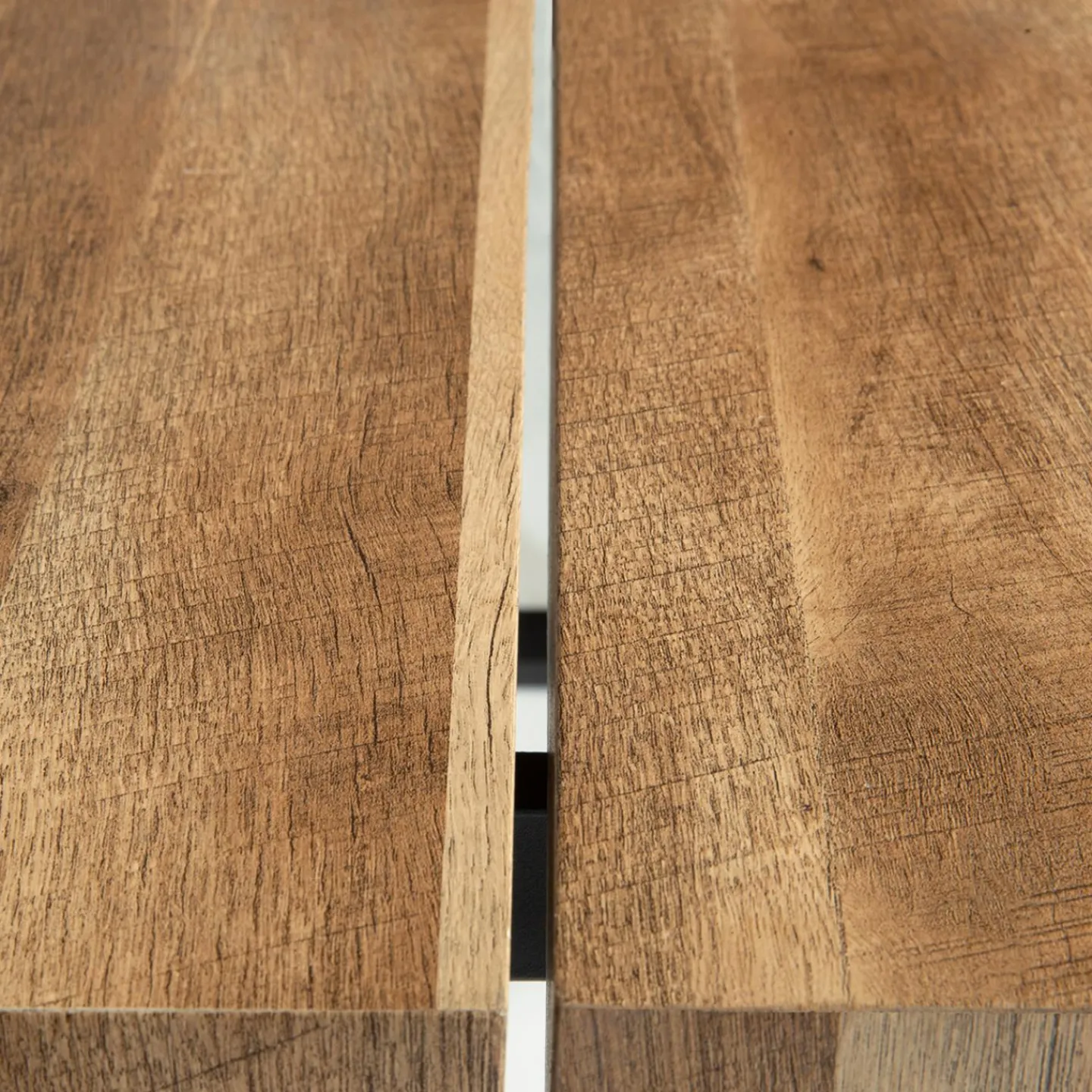 Meuble console bois et métal noir 100 cm*IDMarket Hot