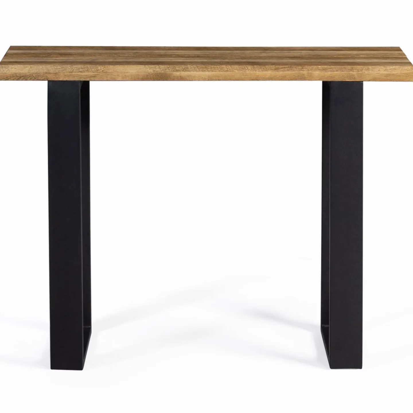 Meuble console bois et métal noir 100 cm*IDMarket Hot