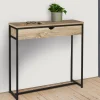 Meuble console industrielle bois et métal 90 cm*IDMarket Sale