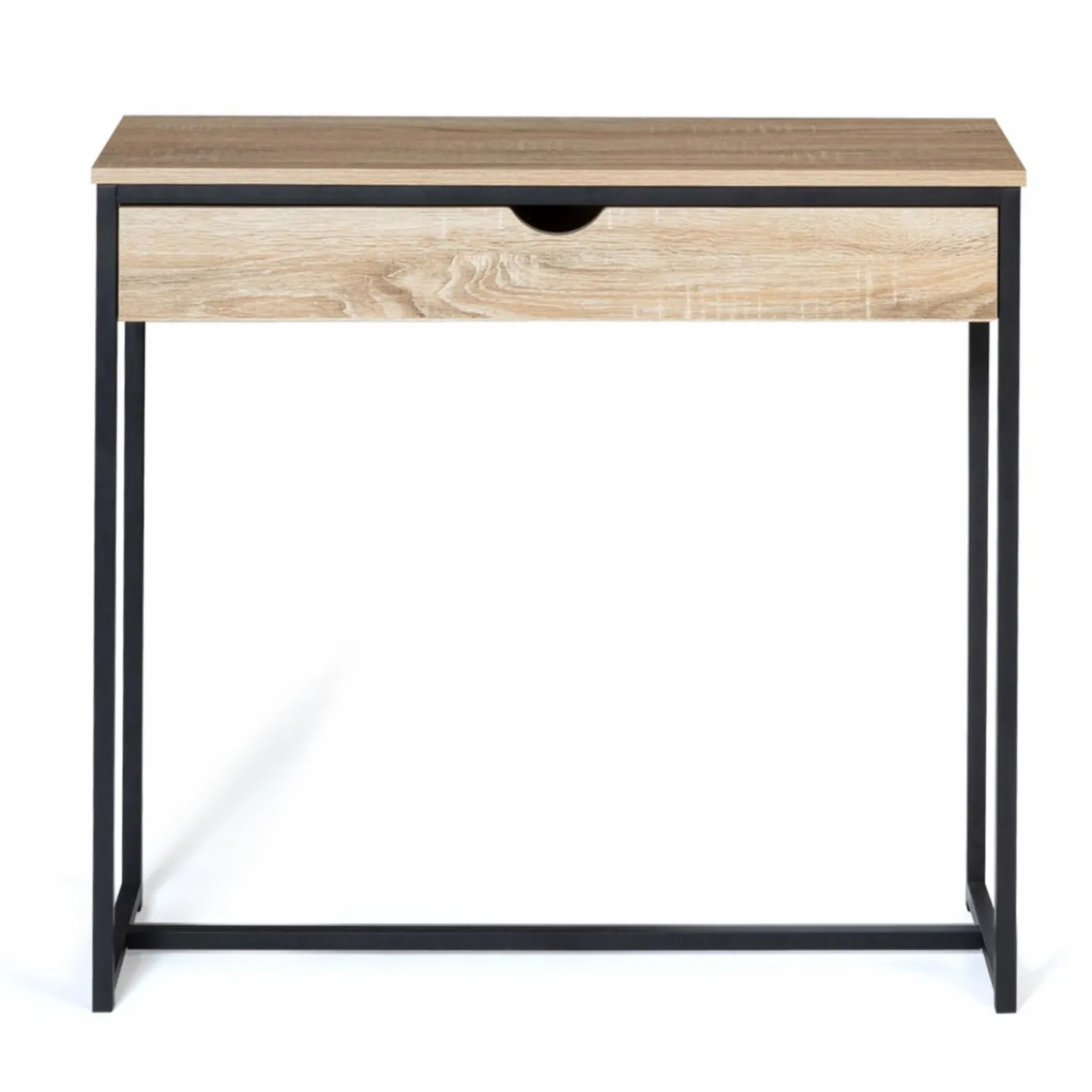 Meuble console industrielle bois et métal 90 cm*IDMarket Sale
