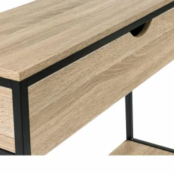Meuble console industrielle bois et métal 90 cm*IDMarket Hot