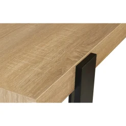 Meuble console noir et bois 100 cm*IDMarket New