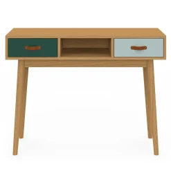 Meuble console scandinave bois et vert 100 cm*IDMarket Sale