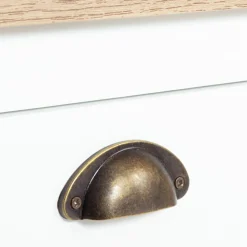 Meuble console vintage bois et blanc 100 cm*IDMarket Hot