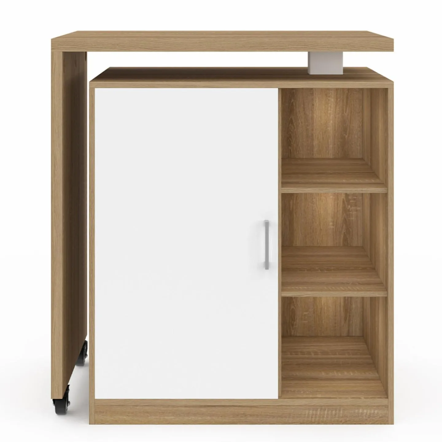 Meuble de bar pivotant imitation hêtre*IDMarket Outlet