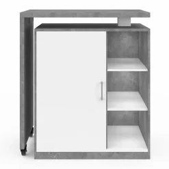 Meuble de bar pivotant imitation béton*IDMarket Hot