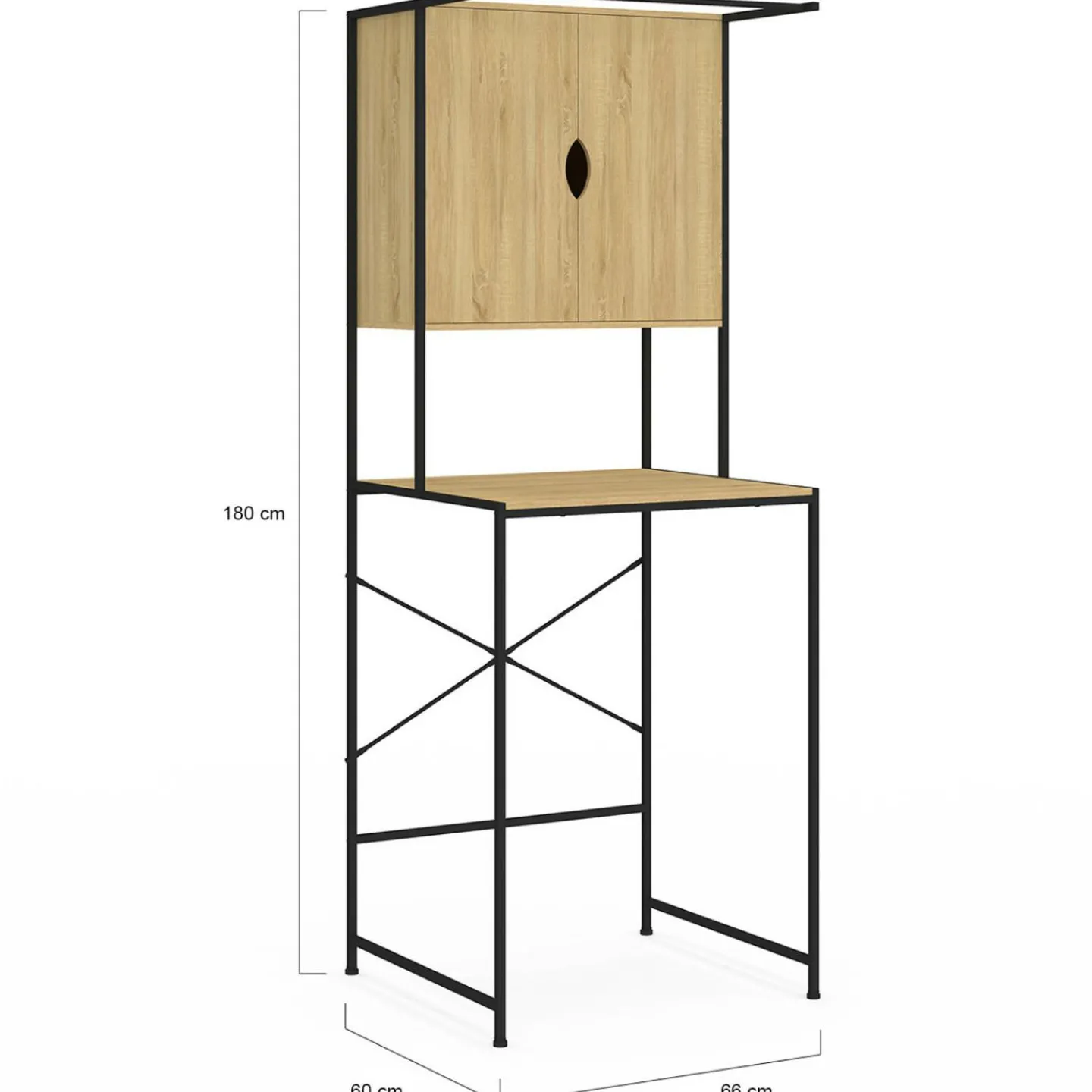 Meuble de rangement industriel machine à laver*IDMarket Clearance
