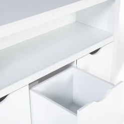 Meuble de rangement pour enfant 3 tiroirs bois blanc*IDMarket Outlet