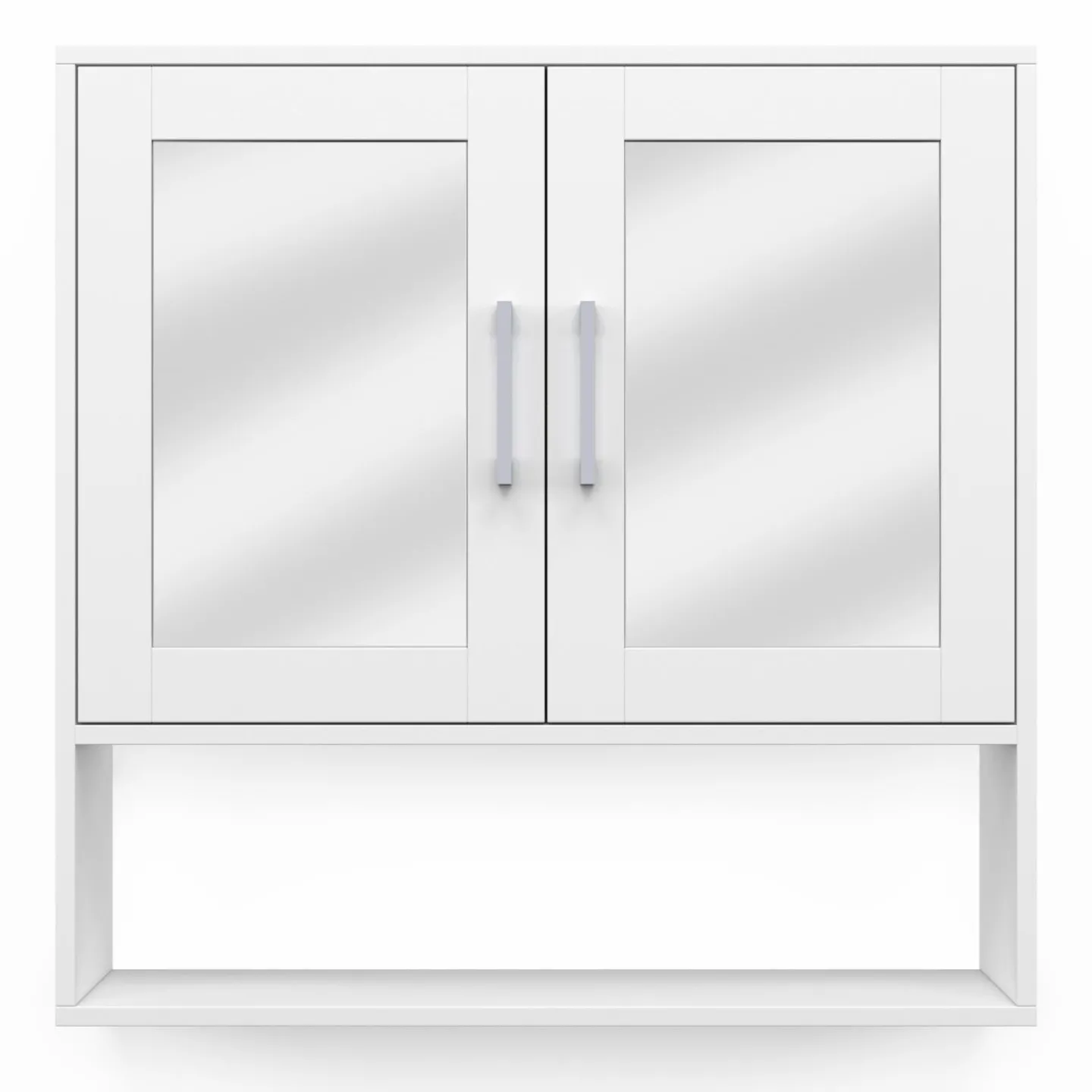 Meuble de rangement suspendu avec miroir*IDMarket Best