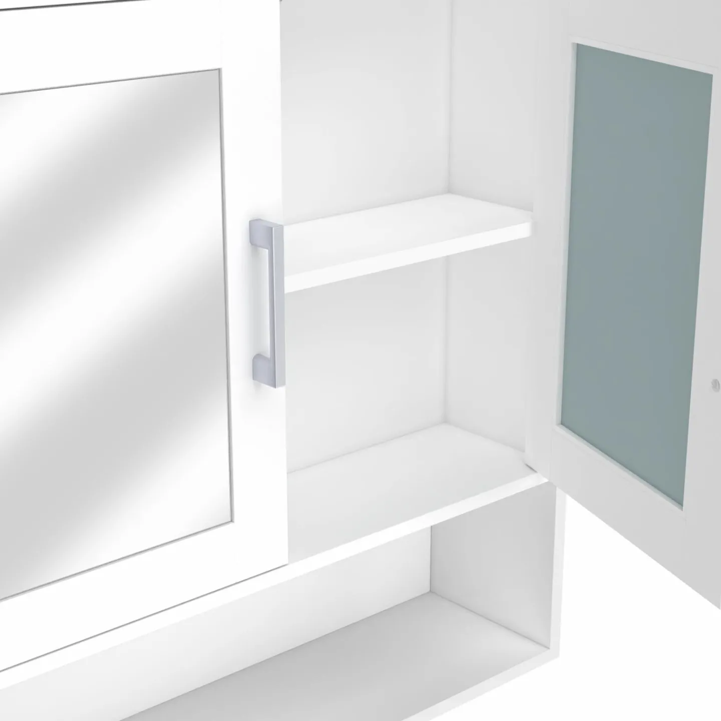 Meuble de rangement suspendu avec miroir*IDMarket Best