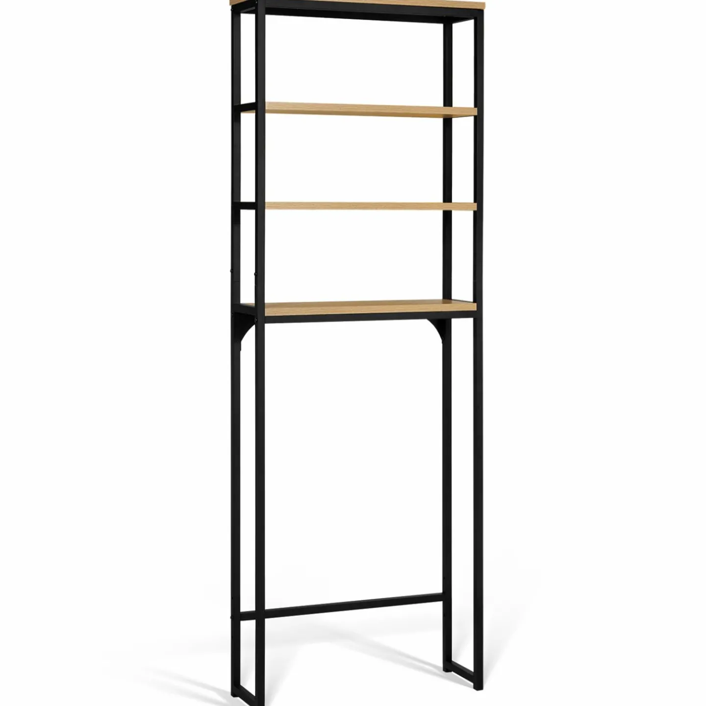 Meuble de toilettes industriel avec étagères*IDMarket