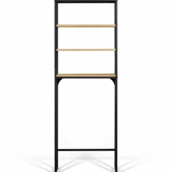 Meuble de toilettes industriel avec étagères*IDMarket