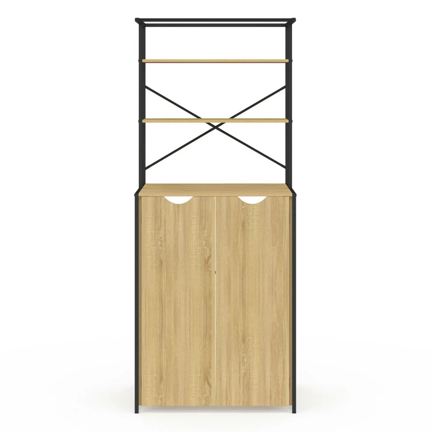 Meuble dessus machine à laver fermé design industriel*IDMarket Best