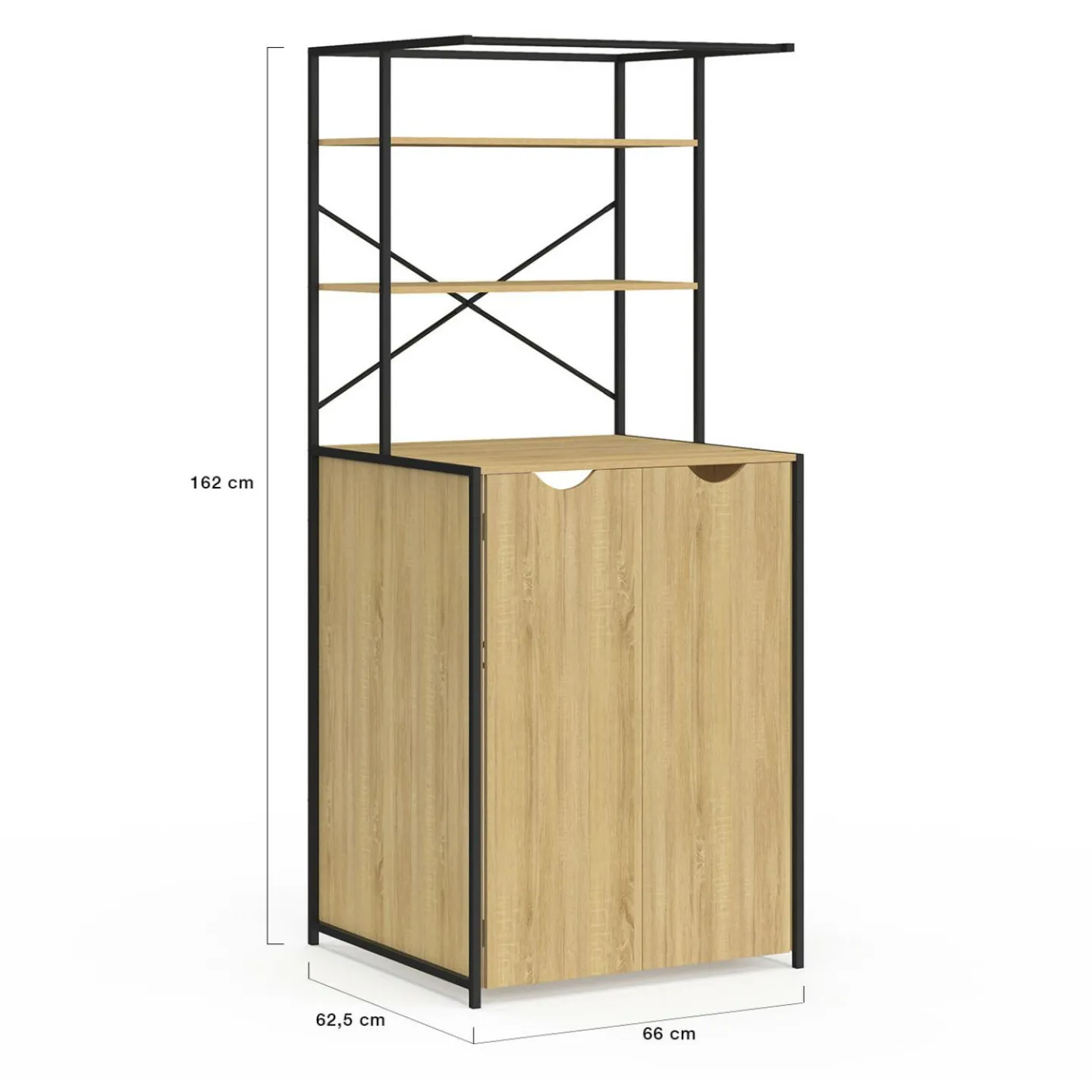 Meuble dessus machine à laver fermé design industriel*IDMarket Best