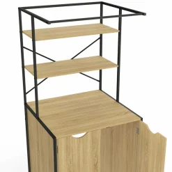 Meuble dessus machine à laver fermé design industriel*IDMarket Best