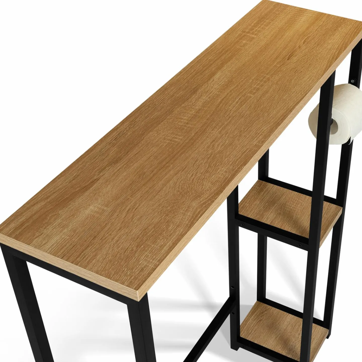 Meuble dessus WC industriel bois et métal*IDMarket Sale