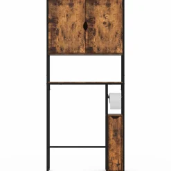 Meuble dessus WC industriel avec rangements*IDMarket Clearance