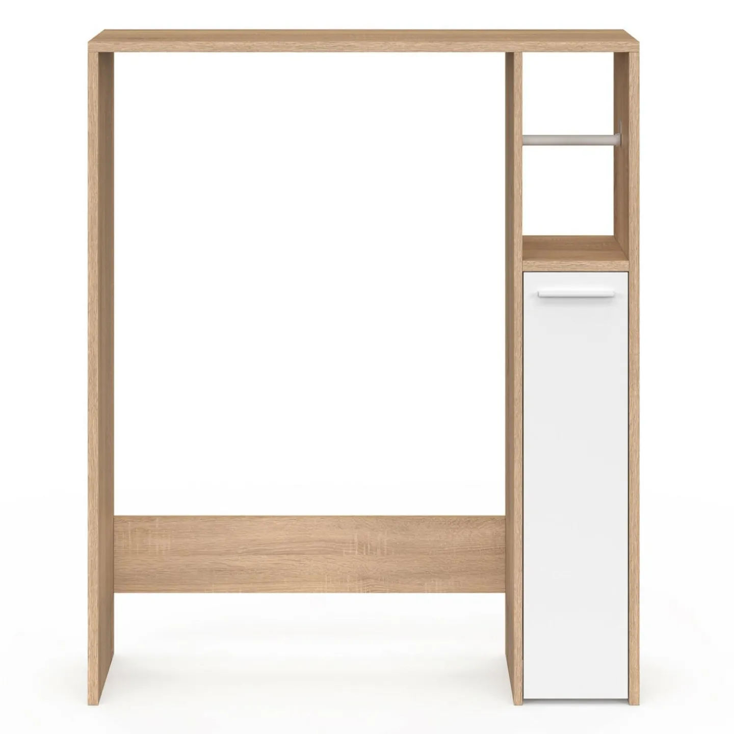 Meuble dessus wc placard hêtre blanc*IDMarket New