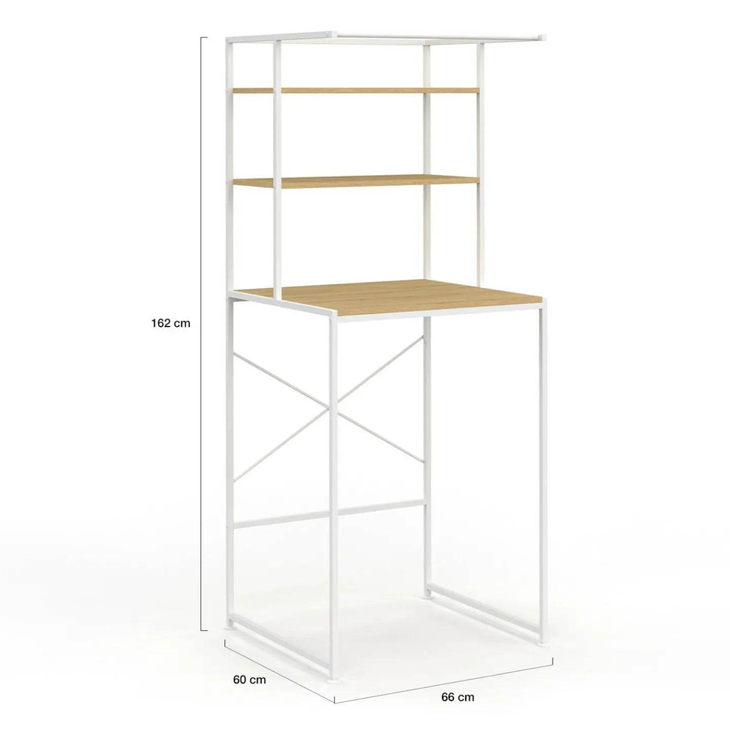 Meuble étagère blanc machine à laver*IDMarket Hot