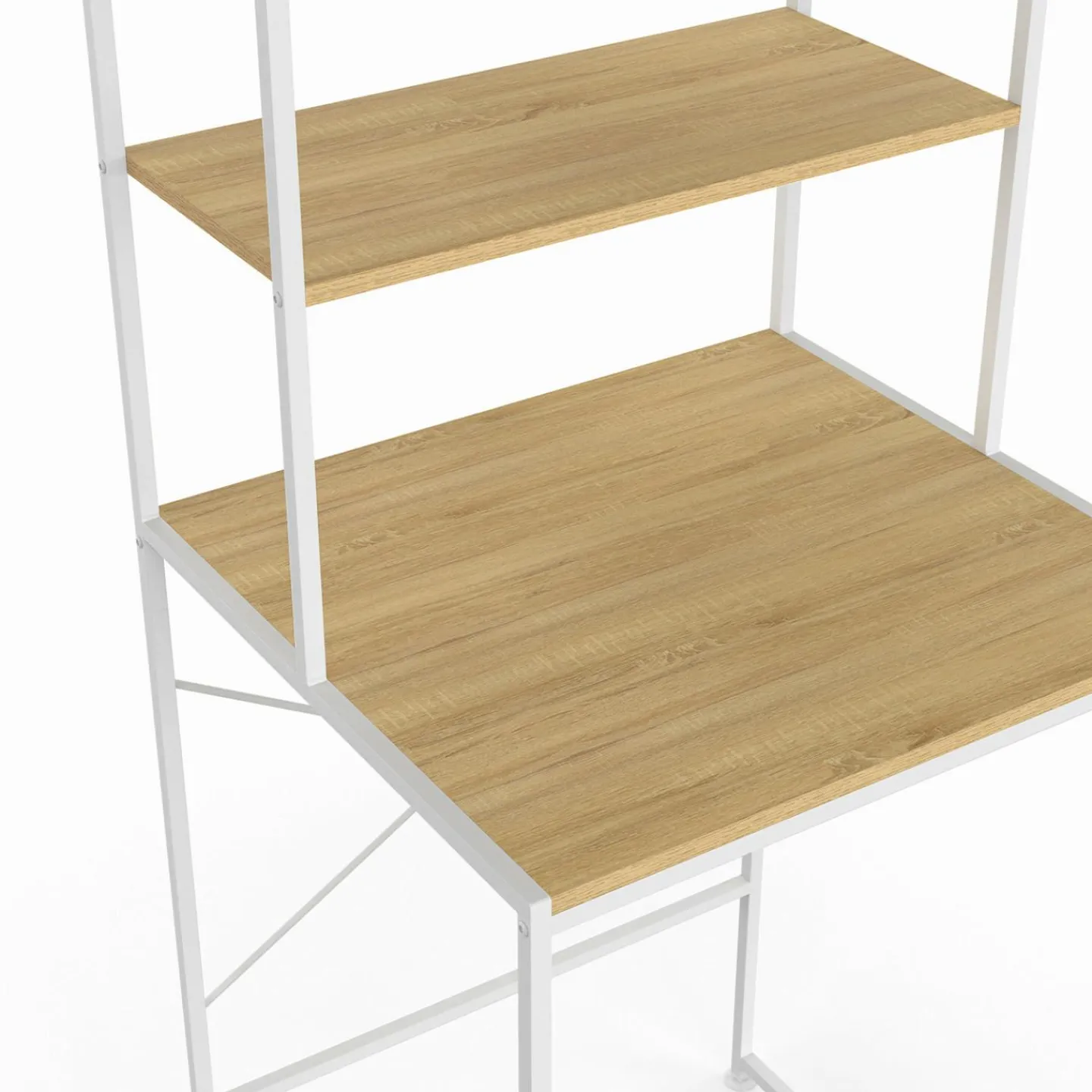 Meuble étagère blanc machine à laver*IDMarket Hot