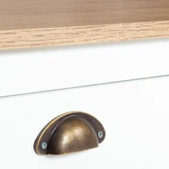 Meuble télé design blanc 2 portes avec étagères*IDMarket Hot