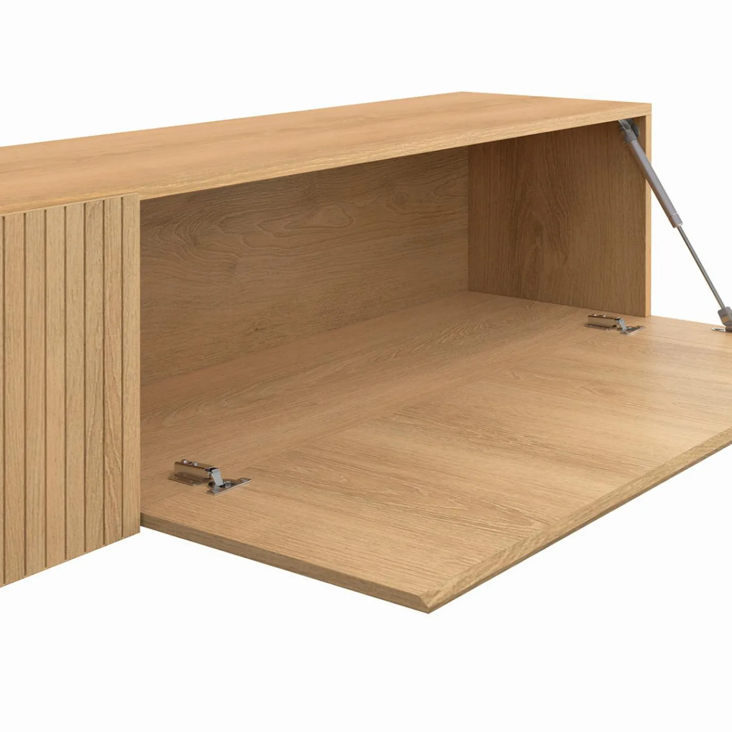 Meuble Télé suspendu 180 cm bois coloris chêne*IDMarket Online