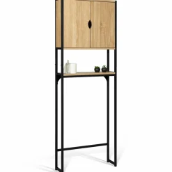 Meuble toilette industriel bois et métal*IDMarket Outlet