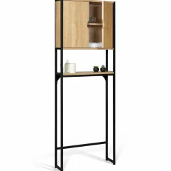 Meuble toilette industriel bois et métal*IDMarket Outlet