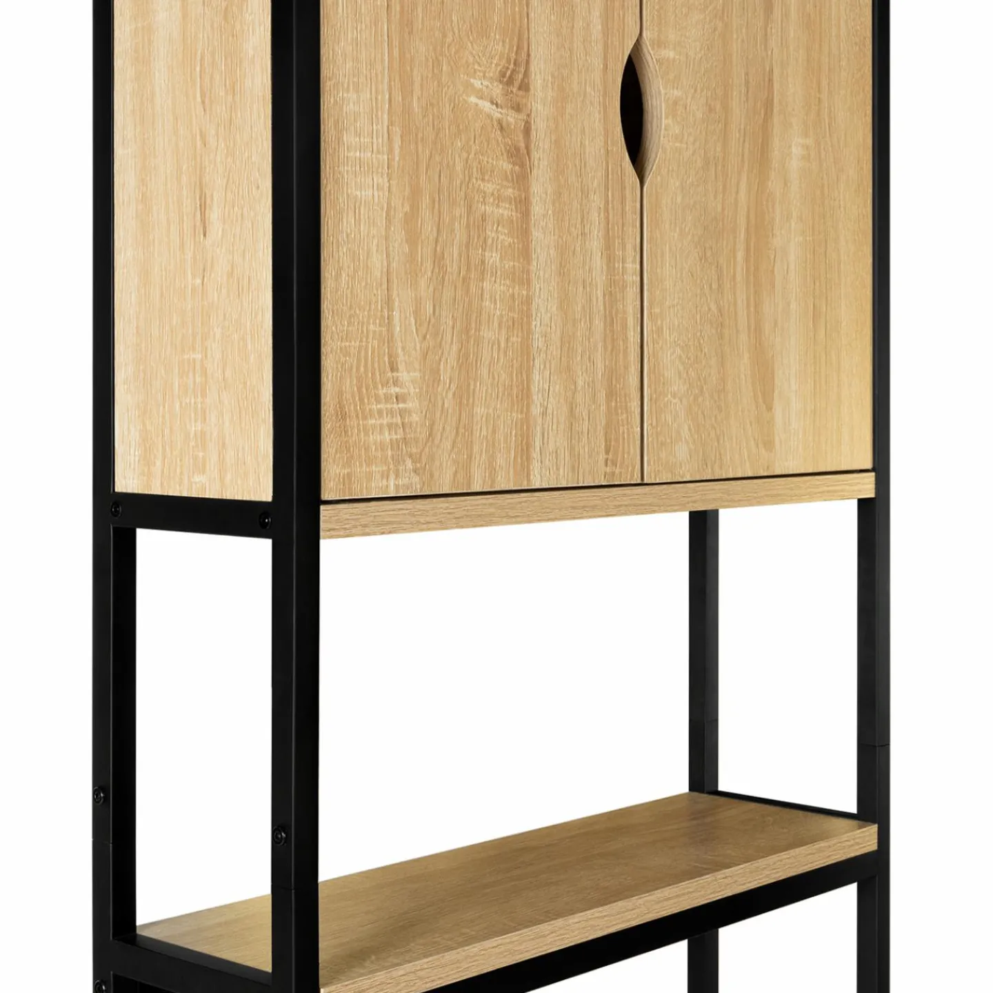 Meuble toilette industriel bois et métal*IDMarket Outlet