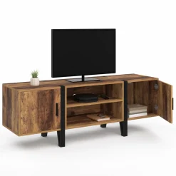 Meuble TV 140cm avec 2 portes*IDMarket New