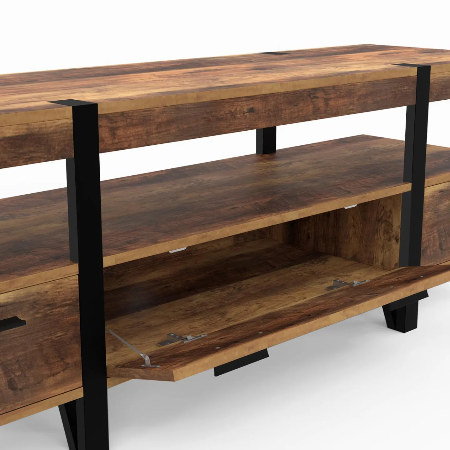 Meuble TV 140cm avec rangements*IDMarket Clearance