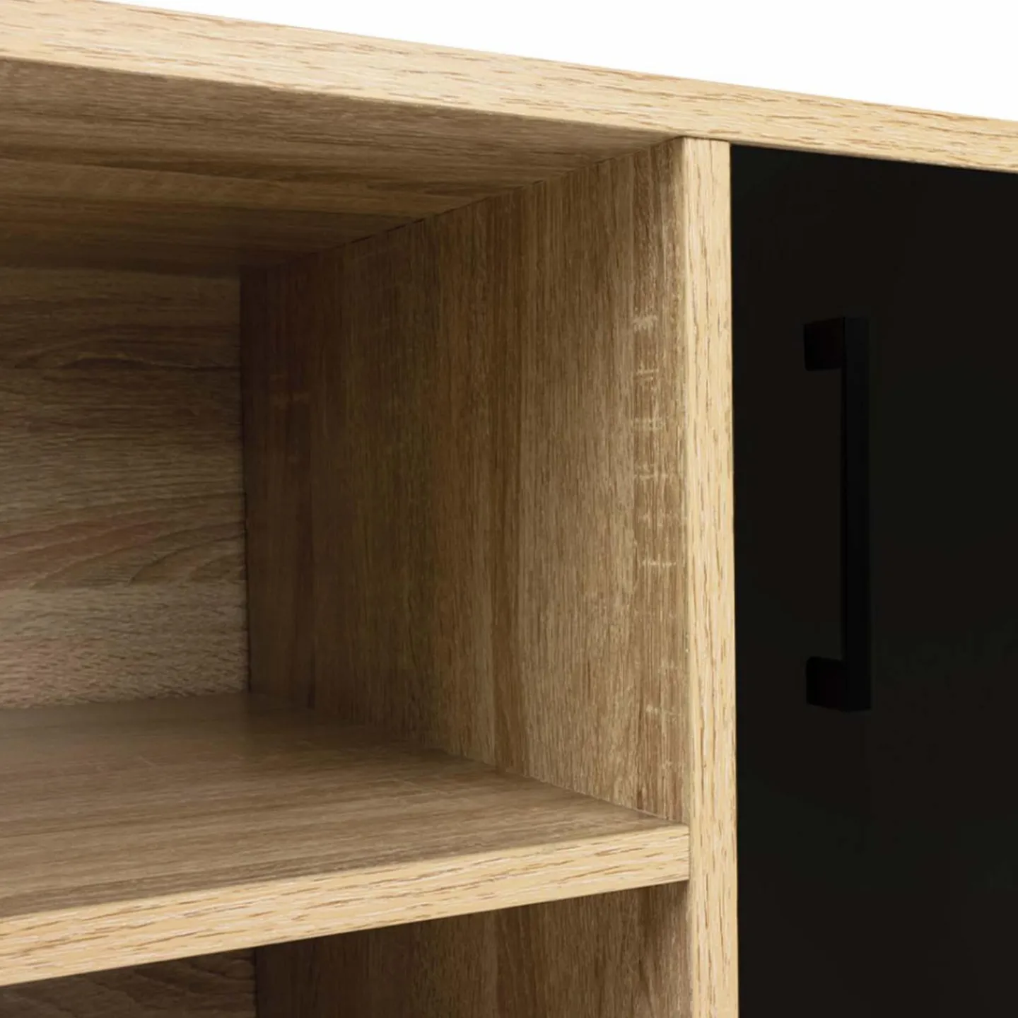 Meuble TV industriel métal et bois avec 2 portes*IDMarket Sale