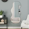 Miroir organique contour noir 45 x 100 cm*IDMarket Online