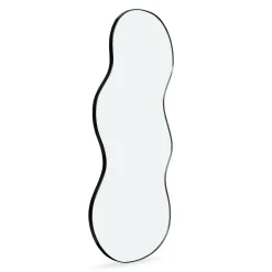 Miroir organique contour noir 45 x 100 cm*IDMarket Online