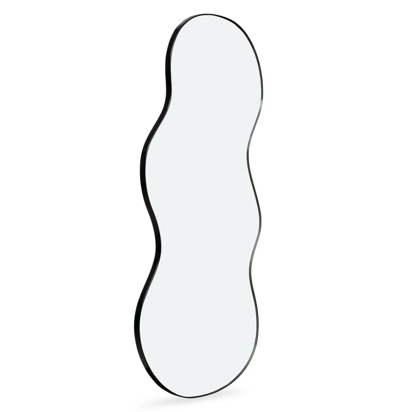 Miroir organique contour noir 45 x 100 cm*IDMarket Online