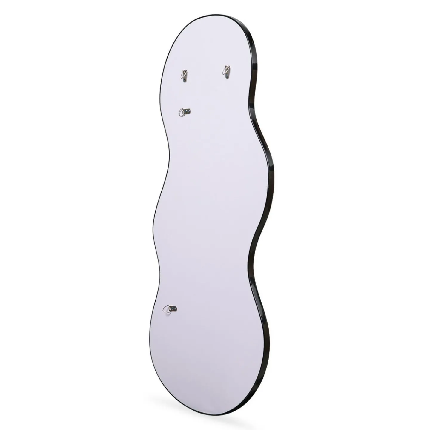 Miroir organique contour noir 45 x 100 cm*IDMarket Online