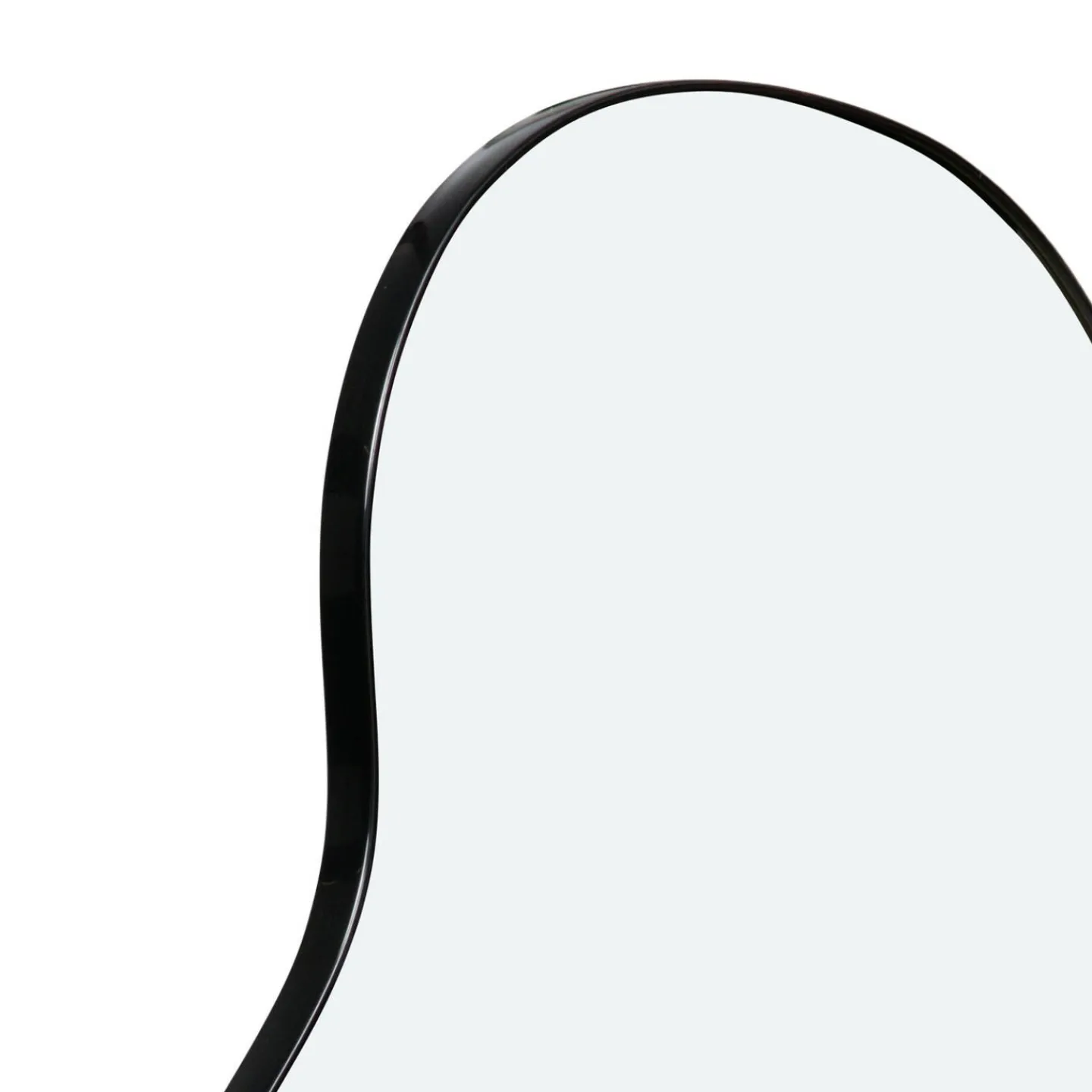 Miroir organique contour noir 45 x 100 cm*IDMarket Online