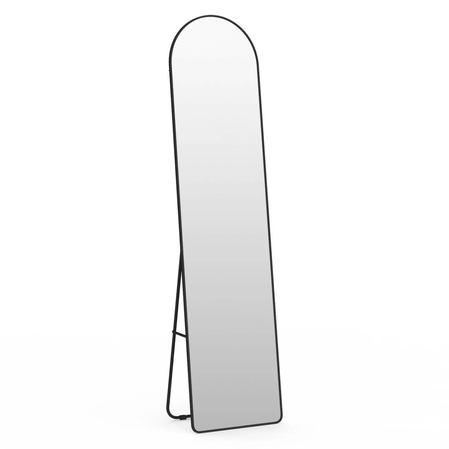 Miroir sur pied contour noir 160 x 40 cm*IDMarket Best