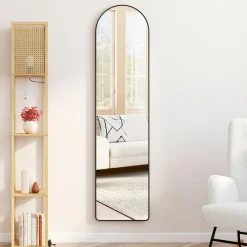 Miroir sur pied contour noir 160 x 40 cm*IDMarket Best