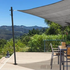 Mâts réglables de fixation pour voile d’ombrage x2*IDMarket Outlet