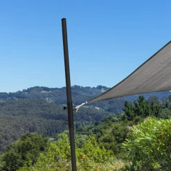 Mâts réglables de fixation pour voile d’ombrage x2*IDMarket Outlet