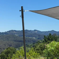 Mâts réglables de fixation pour voile d’ombrage x2*IDMarket Outlet