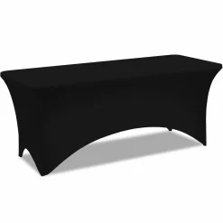 Nappe rectangulaire extensible noire*IDMarket