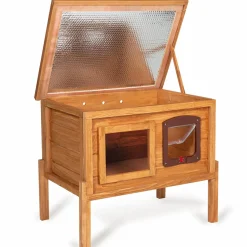 Niche en bois pour chat*IDMarket Outlet