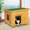 Niche en bois pour chat*IDMarket New