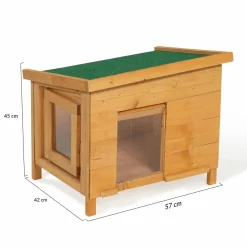 Niche en bois pour chat*IDMarket New
