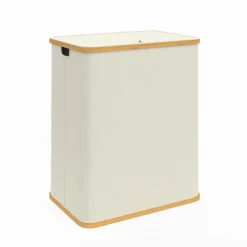 Panier à linge 140L avec 2 bacs amovibles*IDMarket Discount